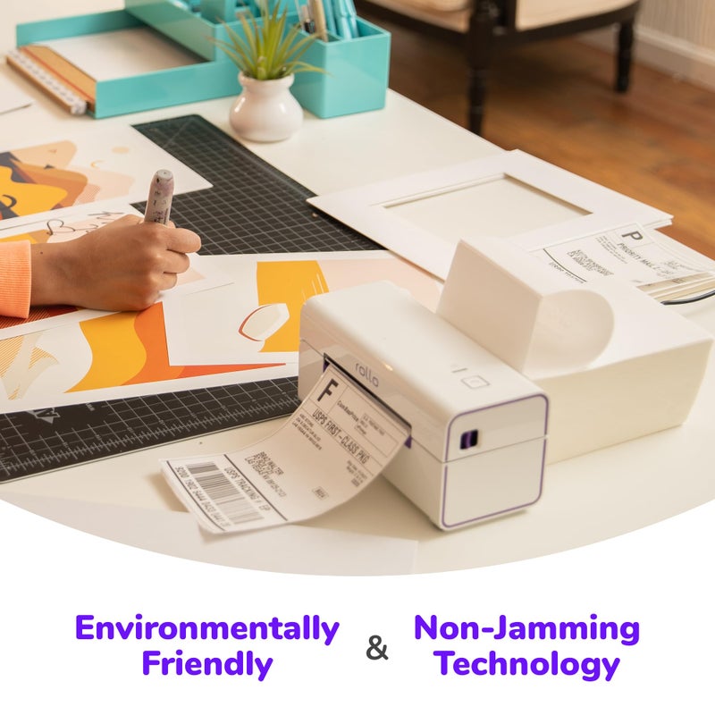 Rollo Direct Thermal Shipping Labels - Pack of 500 4x6 Thermal Labels Fanfold - Perforated and Strong Adhesive (Commercial Grade) - Image 5